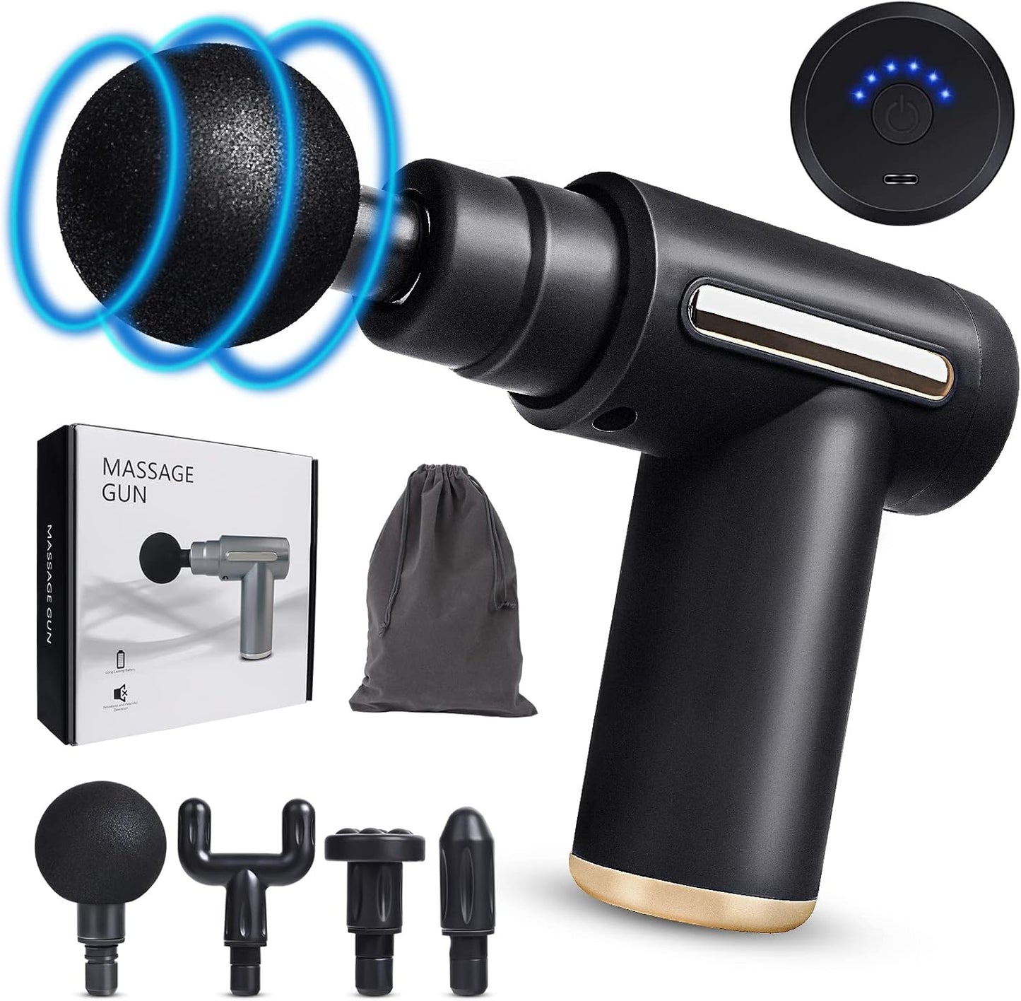 Pistola de masaje 4 en 1