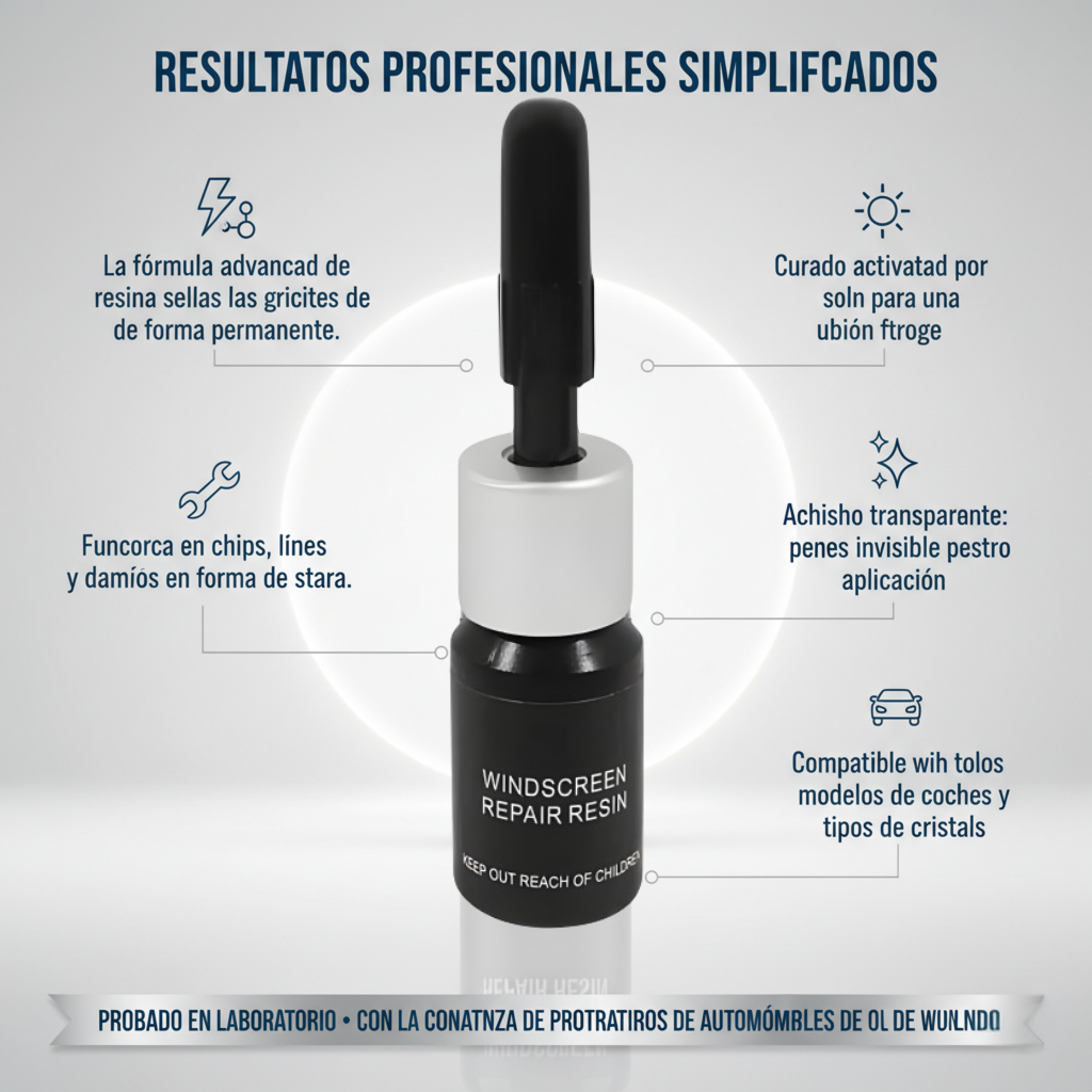 Resina reparadora de parabrisas