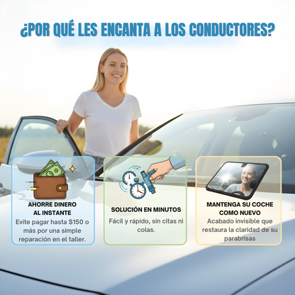 Resina reparadora de parabrisas